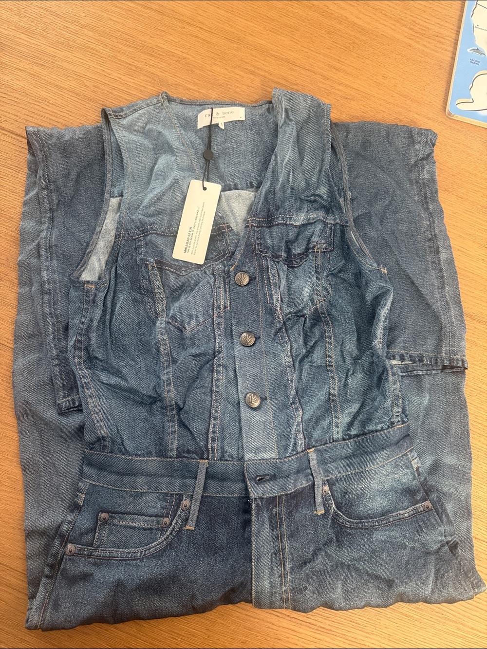 Denim Womens Jeans Jumpsuit - Blue